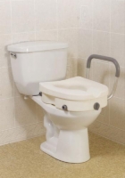 Elevated Toilet Seat w/Arms 2-in-1Locking Tool-Free Retail