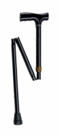 Folding Cane Pistol Grip Adj. Black  32  - 37
