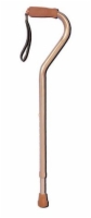 Deluxe Adjustable Cane W/Wrist Strap-Bronze