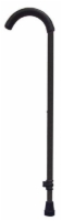 Cane  w/ Tab-Loc Silencer Crook Handle  Black