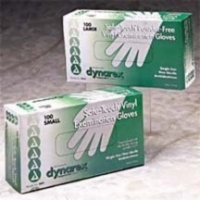 Vinyl Exam Gloves- Large Bx/100-Lightly Powdered