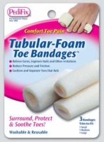 Tubular-Foam Toe Bandage Pk/3 (1 ea  S M L)