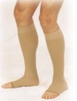 Truform 10-20 Below Knee Open Toe White Medium (pair)