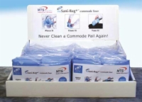 Commode Pail Liners w/Gel Display Pack (10x10 packs)