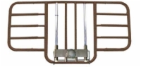 Half Length Bed Rail T/F Adj Width w/ Brown Vien Finish