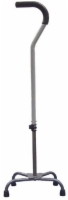 Quad Cane With Tab Silencer Large Base