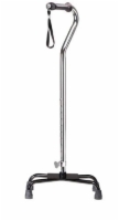 Quad Cane Sml Base w/Gel Grip Black