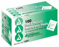 Nail Polish Remover Pads Box/100