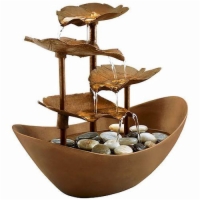 EnviraScape Garden Leaves Illuminatd Relaxation Fountain