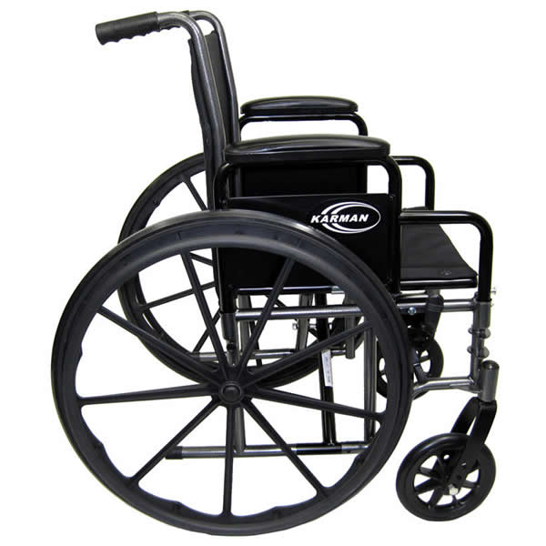 Karman Lightweight Detachable Arm Manual Wheelchair Standard Wheelchairs