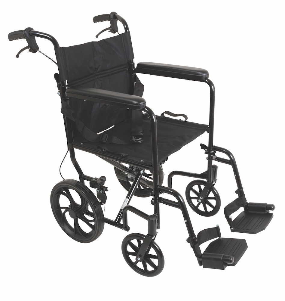 Probasics Aluminum Transport Chair with Large Wheels
