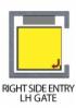 Right Side Entry Left Hand Gate (EZ6)