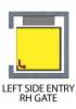 Left Side Entry Right Hand Gate (EZ6)