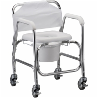 Commode Shower Chair with Wheels